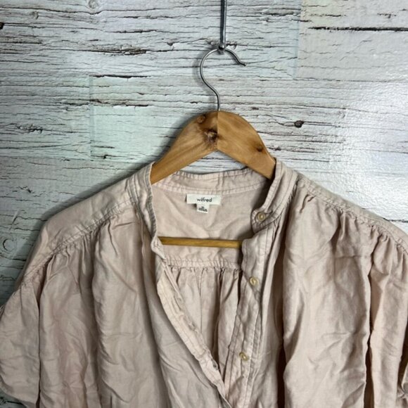 Wilfred Aritzia Bertillon Blouse Blush top cream size xs oversized - Picture 3 of 6